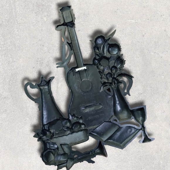 Coppercraft vintage music and food wall hanging 18" x 21" - Picture 3 of 8